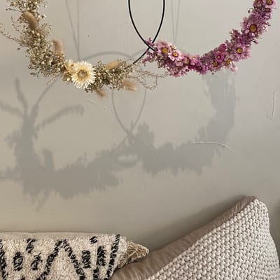 Workshop droogbloemen krans