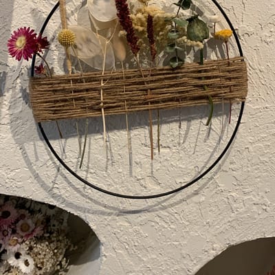 Workshop droogbloemen krans
