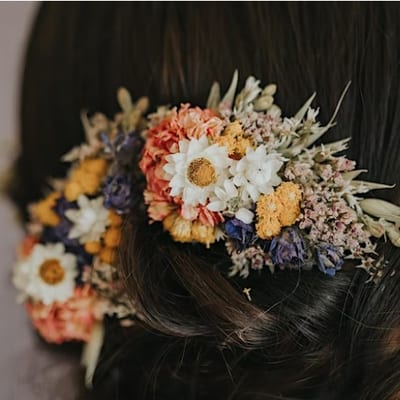 Flower fascinator comb workshop