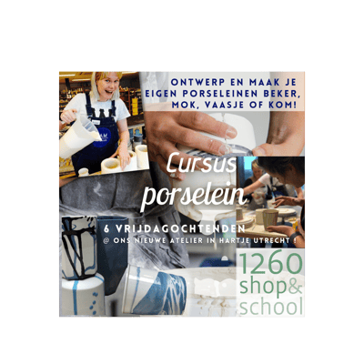 Cursus porselein: mallen maken
