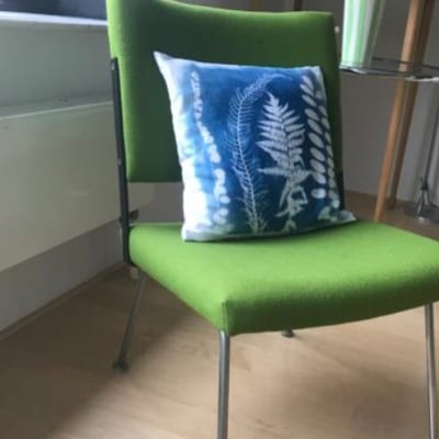 Cyanotype (blauwdrukken) op textiel