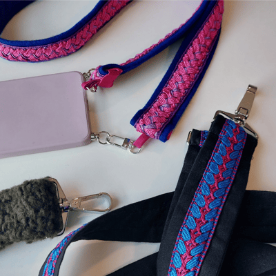 Naaiworkshop phone cord, bag strap of riem