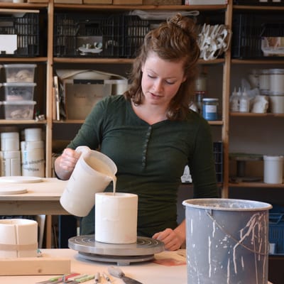 Workshop porselein gieten