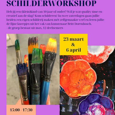 (groot)ouder - (klein)kind schilderworkshop