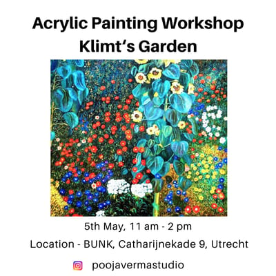 (SOLD OUT)Acrylic Painting Workshop - "Klimt's Garden"
