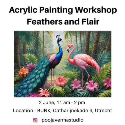 Acrylic Painting Workshop - Feathers and Flair