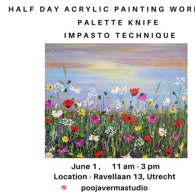 (Sold out) Half Day Palette Knife - Impasto Technique Painting Workshop