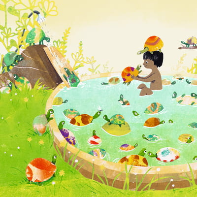 Sjablonen drukken met illustrator Sanne te Loo (4-8 jaar)