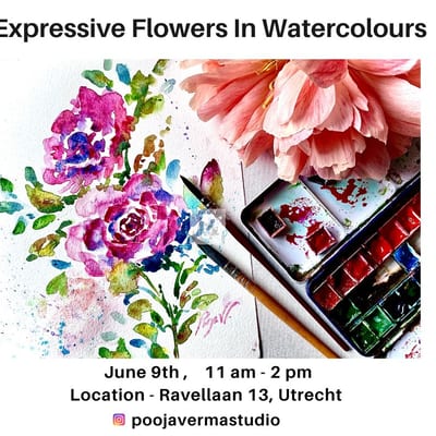 Expressive Flowers in Watercolours