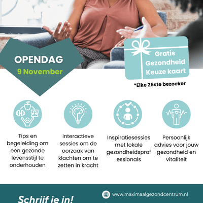 Open Dag Maximaal Gezond Centrum