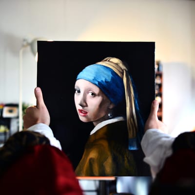 Meisje met de Parel - Zelf verf maken
