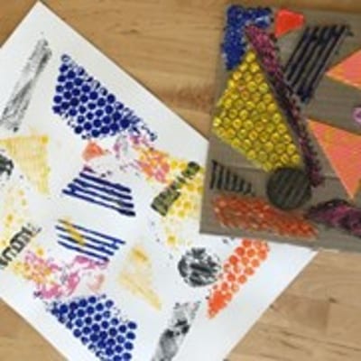 De wereld in detail collage workshops door Marit Snepvangers - Maak je eigen stempels