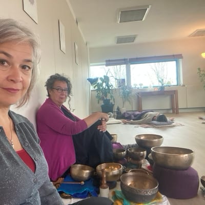 Klankschalen en meditatie sessie