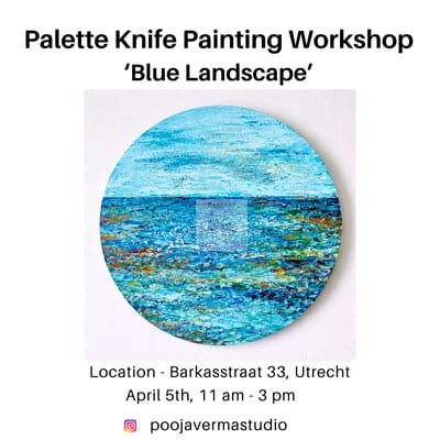 Palette Knife Painting Workshop - blue Landscape