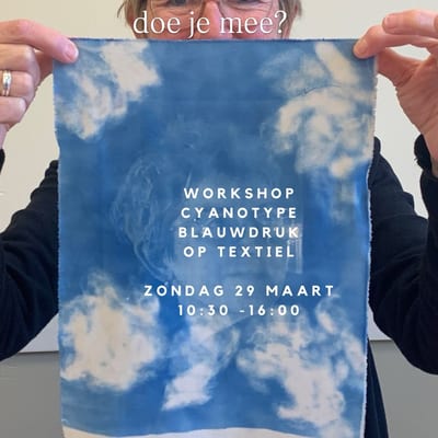 Workshop Cyanotype op TEXTIEL