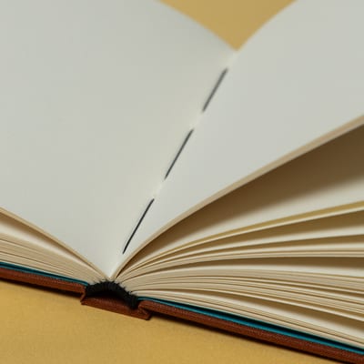 Cursus boekbinden hardcover notitieboekje (tweedelig)