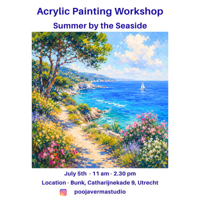 Acrylic Painting Workshop - Summer by the Seaside