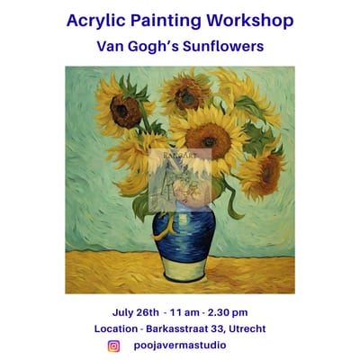 Acrylic Painting Workshop - Van Gogh's Sunflowers
