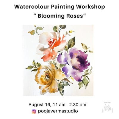 Watercolour Painting Workshop - Blooming Roses