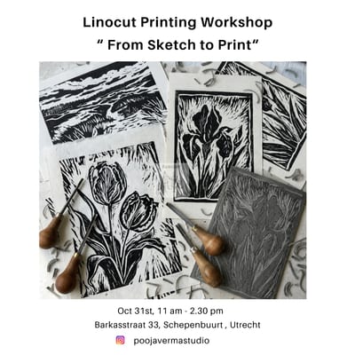 Linocut Printing Workshop “ From Sketch to Print“
