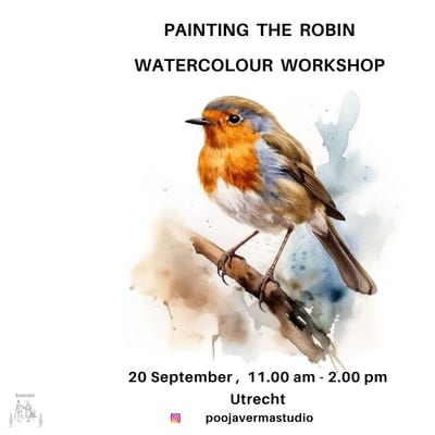 Painting a Robin with Watercolours